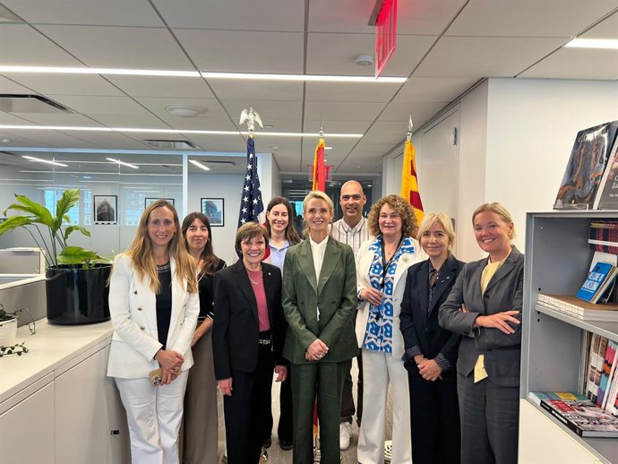 La secretaria general de Departamento de Agricultura, Ganadería, Pesca y Alimentación de la Generalitat, Cristina Massot, en Nueva York (Estados Unidos)