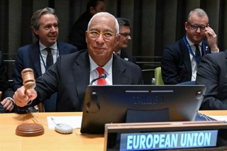 El presidente del Consejo Europeo, António Costa, durante la Asamblea General de la ONU que se celebra esta semana en Nueva York.