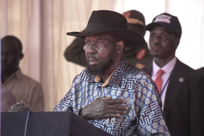 Archivo - May 18, 2026, Juba, Ces / Juba, South Sudan: South Sudan President Salva Kiir Mayardit officially inaugurates the country new Air Traffic Management System at Juba International Airport, President Kiir unveiled the system that enables South Suda