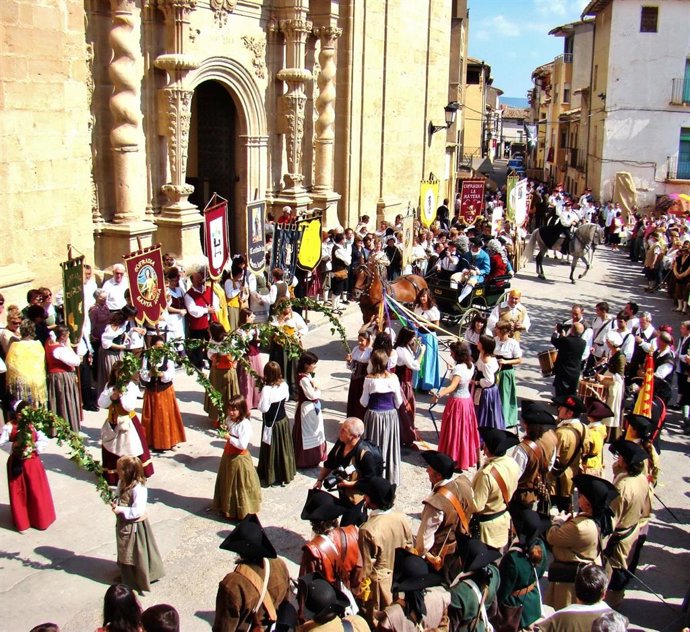 Archivo - La recreación histórica 'El regreso del comendador' de Mas de las Matas cumple 20 años el próximo fin de semana