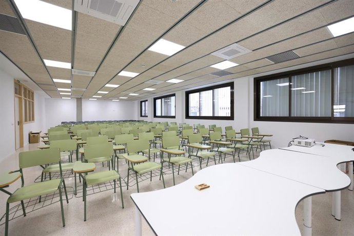 Un aula de un centro educativo de Baleares.