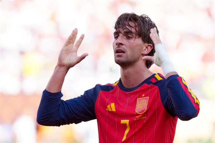Archivo - El jugador español Ferrán Torres celebrando su gol en la final del Mundial 2026 frente a Argentina.
