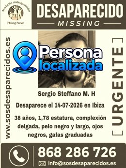 Localizado el hombre de 38 años desaparecido en julio en Eivissa .