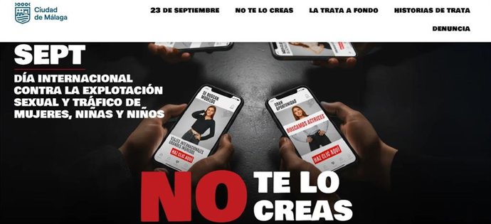El Ayuntamiento de Málaga advierte con una campaña de los riesgos de las redes sociales para captar víctimas de explotación sexual