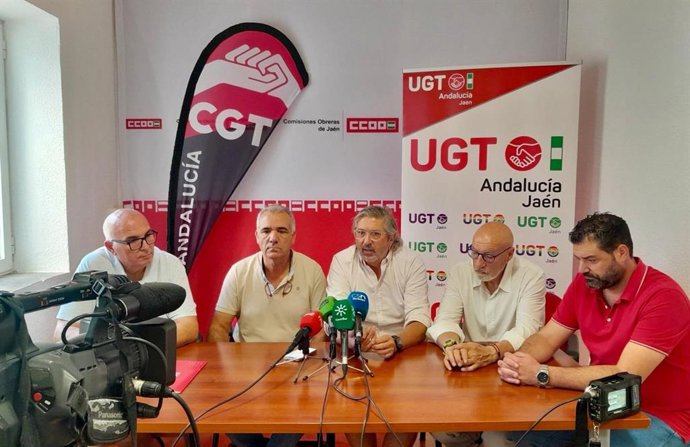 Rueda de prensa para anunciar la convocatoria de huelga