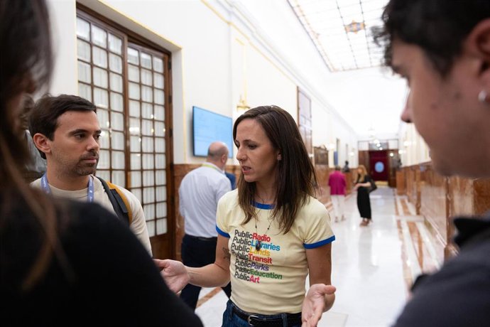 La diputada de Podemos, Ione Belarra, durante una sesión de control al Gobierno, en el Congreso de los Diputados, a 23 de septiembre de 2026, en Madrid (España). 