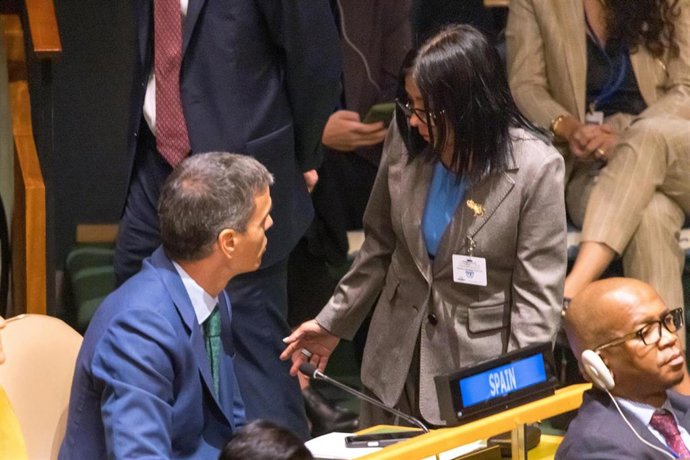 September 22, 2026, New York, Ny, UNITED STATES: Venezuelan interim president Delcy Rodriguez during the 81st United Nations General Assembly at UN headquarters in New York, United States, on Tuesday, September 22, 2026.,Image: 1137273953, License: Rights