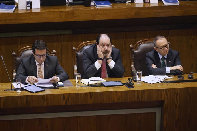 Valparaiso, 22 de septiembre 2026  El ministro del Trabajo, Tomas Rau, durante la Sesion Especial de la Camara de Diputados   Sebastian Cisternas/Aton Chile