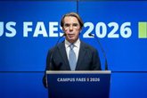 Foto: Aznar alerta de que el "sanchismo terminal" es "peligroso": "Y lo estamos comprobando"
