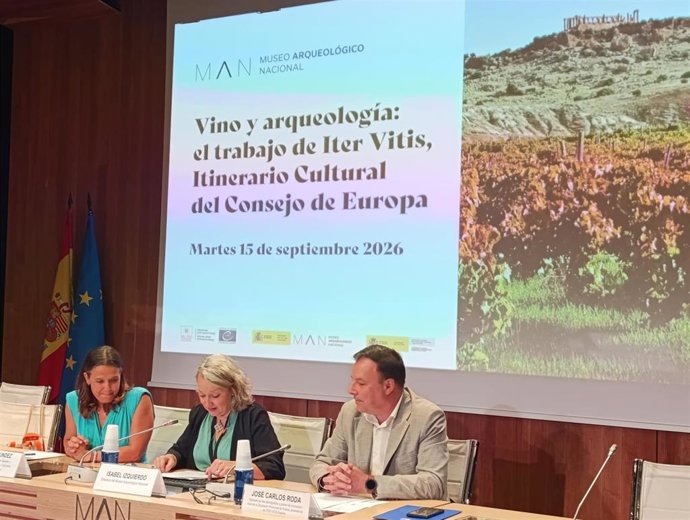 La Diputación de Huelva, que preside Iter Vitis España, ha participado en el Museo Arqueológico Nacional (MAN), en Madrid, en la jornada 'Vino y Arqueología: el trabajo de Iter Vitis, Itinerario Cultural del Consejo de Europa'.