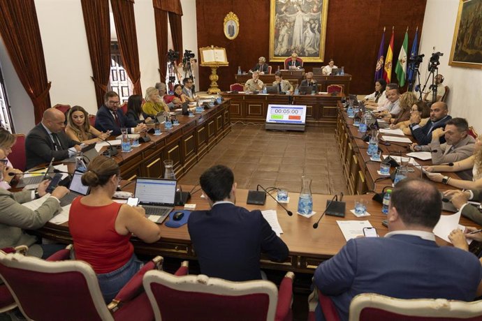 Un momento del Pleno ordinario de la Diputación correspondiente al mes de septiembre.