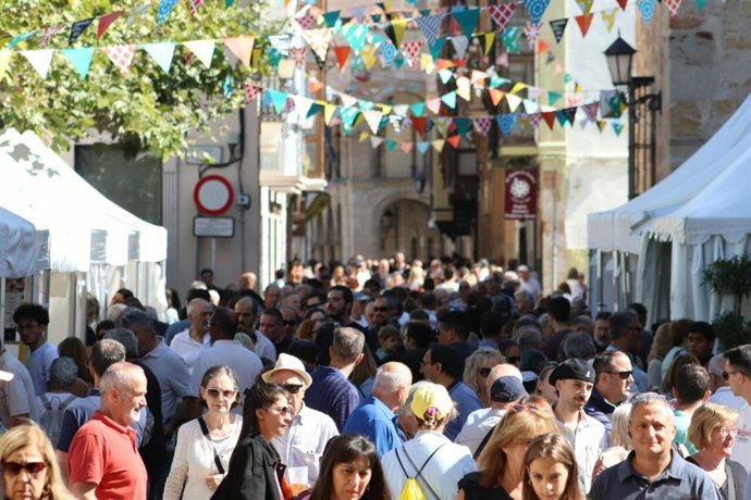 Ambiente de la feria durante el fin de semana.