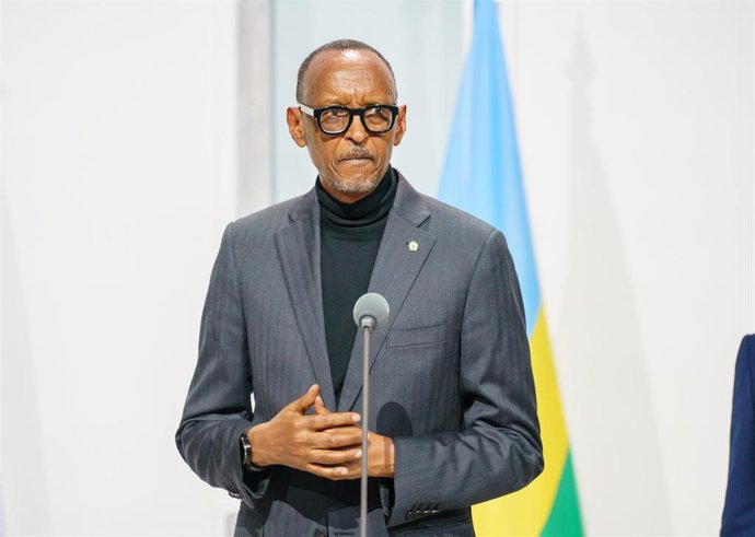 Archivo - El presidente de Ruanda, Paul Kagame, en una fotografía de archivo