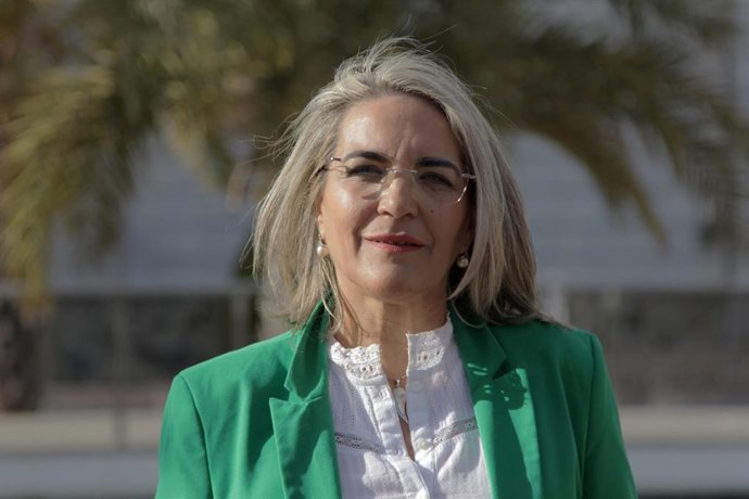 Archivo - La candidata del PSOE a la Alcaldía de Cartaya, Pepa González Bayo.