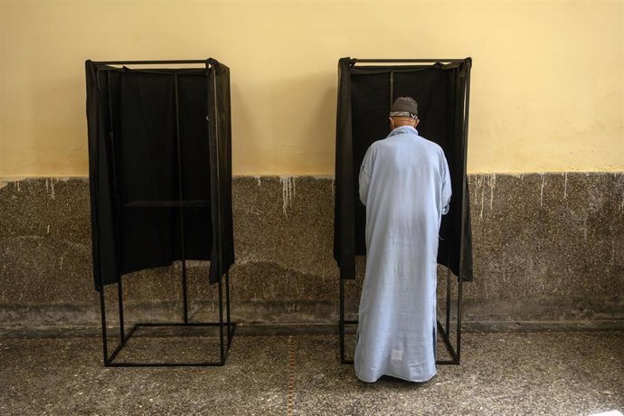 Imagen de archivo de un colegio electoral en Marruecos.