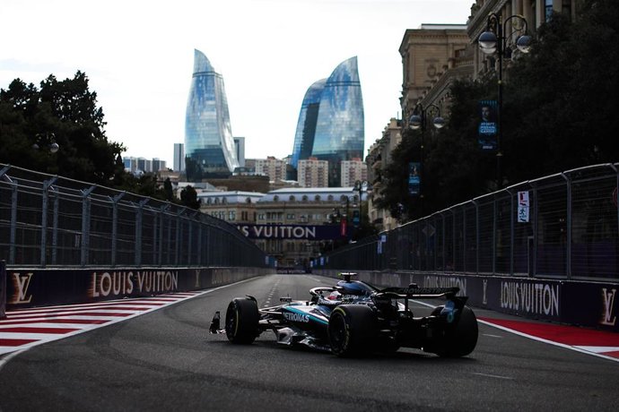 Archivo - El piloto italiano de F1 Kimi Antonelli (Mercedes), en el GP de Azerbaiyán 2025.