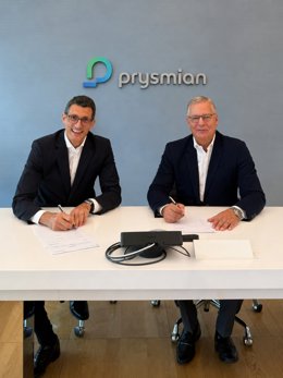 Prysmian y Aurubis firman un acuerdo a largo plazo para el suministro de cobre, anunciado este miércoles, 23 de septiembre de 2026.