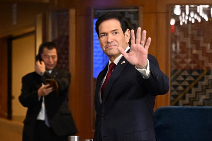 September 22, 2026, New York, New York, USA: United States Secretary of State Marco Rubio waves to the media as he departs after attending the opening of the 81st Session of the United Nations General Assembly at United Nations Headquarters in New York, N