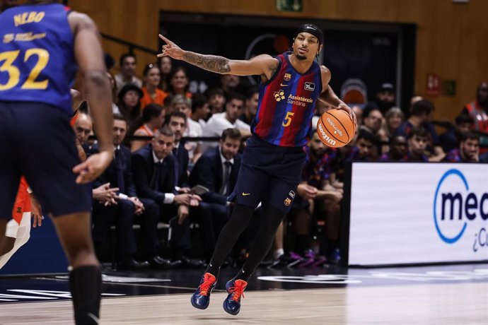 Juntin Robinson del FC Barcelona en la Supercopa Endesa 2026 de Badalona