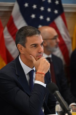 O presidente do Governo, Pedro Sánchez, durante um discurso, em 23 de setembro de 2026, em Nova York (Estados Unidos). Sánchez está em Nova York para participar da Assembleia Geral das Nações Unidas, que está sendo realizada neste