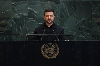 Arxiu - Volodimir Zelenski davant de l'ONU (arxiu)