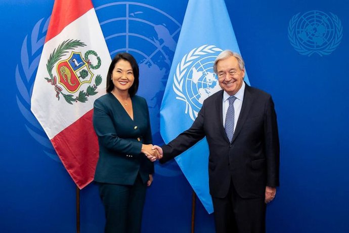 Perú.- Presidenta Fujimori se reúne con el secretario general de la ONU, António Guterres