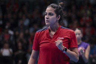 SANTIAGO, CHILE – NOV 4: Daniela Ortega de de Chile en accion por la semifinal por equipos femenino en los Juegos Panamericanos Santiago 2023 en el Centro de Entrenamiento Olimpico de Nunoa el 4 de Noviembre en Santiago, Chile. / Daniela Ortega from
