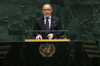 Xavier Espot durant el seu discurs