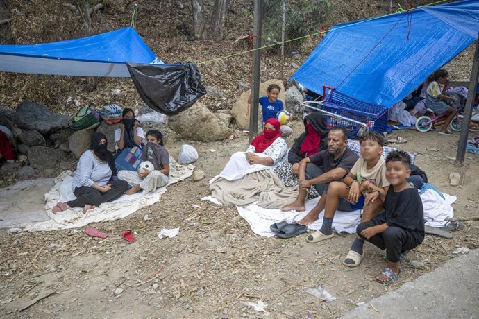 Familias migrantes en Ceuta. 