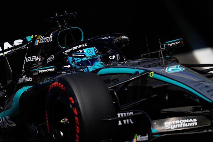 El piloto inglés de F1 George Russell (Mercedes), en el GP de España 2026.