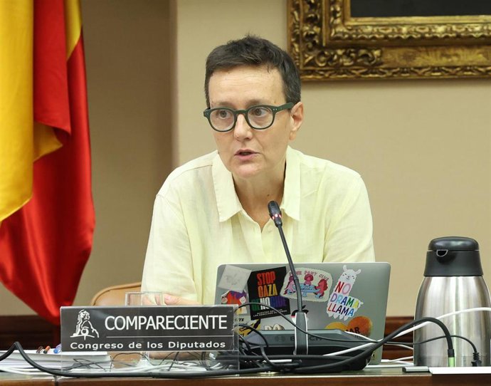 La abogada y experta en Derechos de las infancias y de las mujeres, Violeta Assiego, comparece ante la Comisión de seguimiento y evaluación de los acuerdos del Pacto de Estado en materia de Violencia de Género