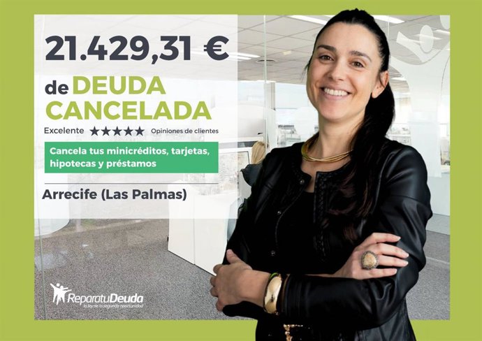 Repara tu Deuda Abogados exonera 21.429,31 € a una familia de Arrecife (Las Palmas, Canarias)