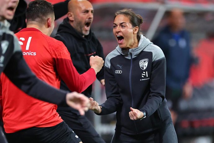 Archivo - Sabrina Wittmann celebra un gol del FC Ingolstadt 