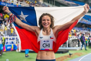 Santiago, 30 de octubre de 2023 Atleta chilena Martina Weil debuta en Santiago 2023 en 400 metros femenino. Comunicaciones COCH via Photosport