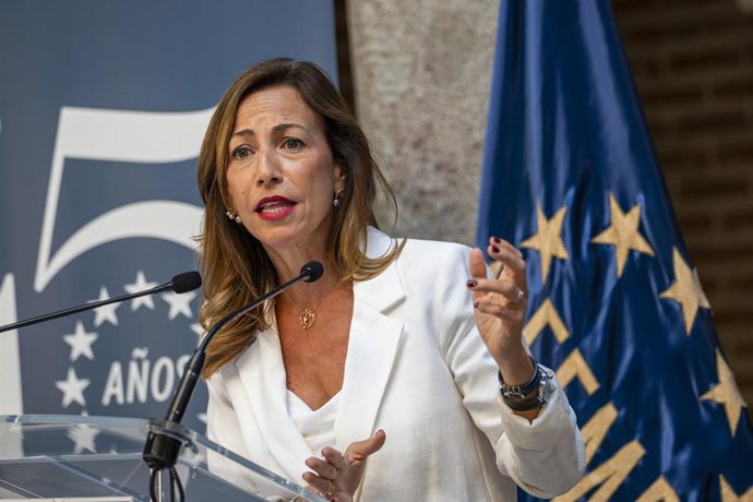 Natalia Chueca en la presentación de la Feria City 360 en la sede de la FEMP, en Madrid