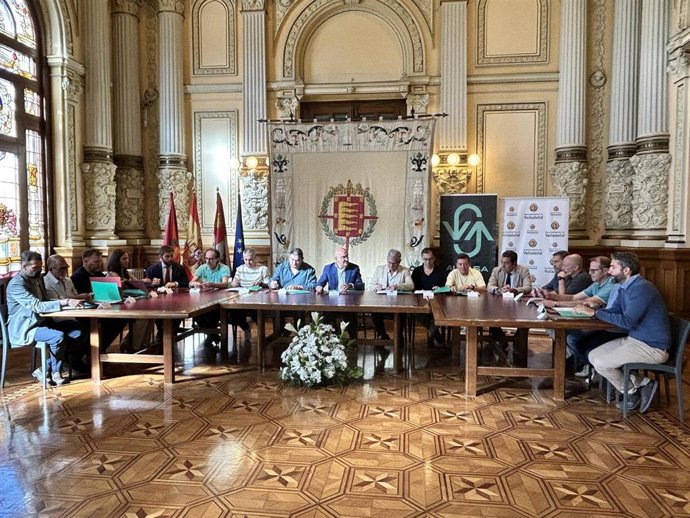 Firma del Convenio Colectivo de Auvasa en Valladolid.