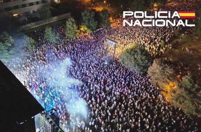 Imagen de los drones de Policía Nacional en el entorno de la Ribera
