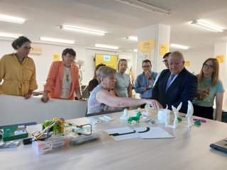Inauguración del Punto Vuela tras su remodelación.