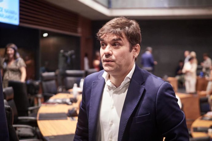 Pablo Azcona, portavoz de Geroa Bai en el Parlamento de Navarra.