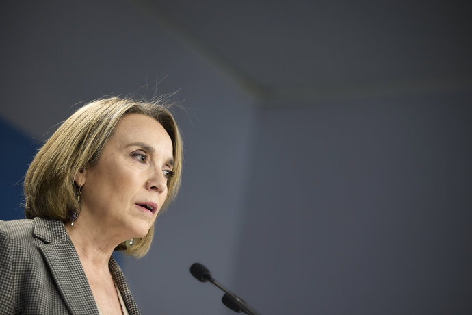 Archivo - Arquivo - A vice-secretária de Regeneração do Partido Popular, Cuca Gamarra, durante uma coletiva de imprensa após a reunião do Comitê de Direção do PP, na sede do partido, em 15 de dezembro de 2025, em Madri (Espanha).