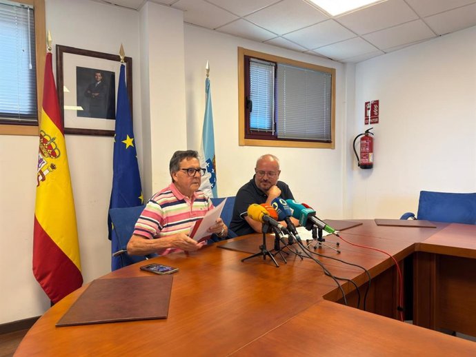 Los alcaldes de Ribadavia y Carballeda de Avia, César Fernández (PP) y Luis Milia (PSOE)