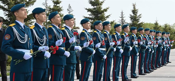 Archivo - Arxiu - Soldats de Kazakhstan durant una cerimònia