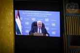 Foto: ONU.- Abbas denuncia la inacción de la comunidad internacional y se pregunta "a qué espera" para ayudar a los palestinos