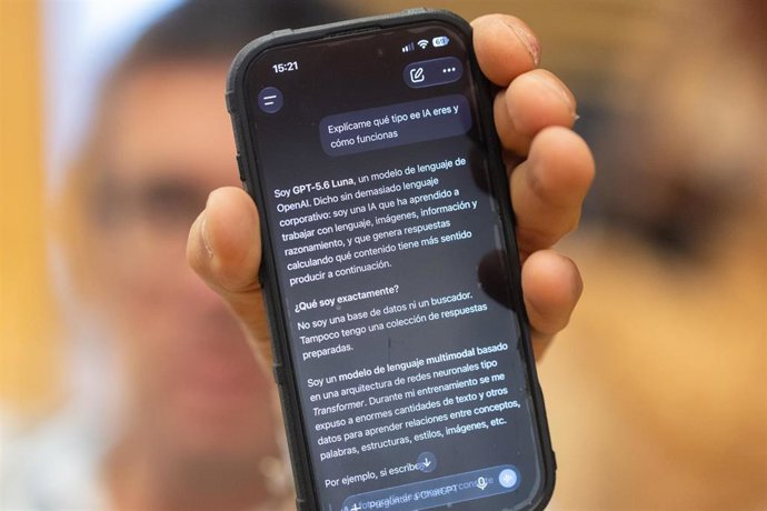 Modelo de lenguaje de OpenAI 'GPT-5.6', a 21 de septiembre de 2026, en Madrid (España). La regulación de la inteligencia artificial entra en una nueva etapa en España. El Consejo de Ministros aprobó el 26 de mayo de 2026 el Proyecto de Ley Orgánica para e