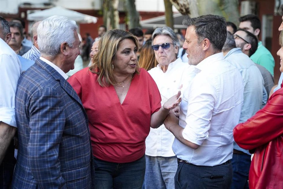 Archivo - La senadora del PSOE y expresidenta de la Junta de Andalucía, Susana Díaz, durante un acto público de campaña. A 13 de mayo de 2026 en Sevilla (Foto de archivo).