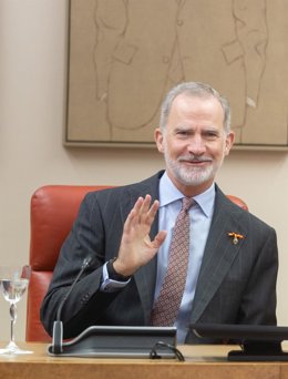 Archivo - El Rey Felipe VI, en un acto en el Congreso