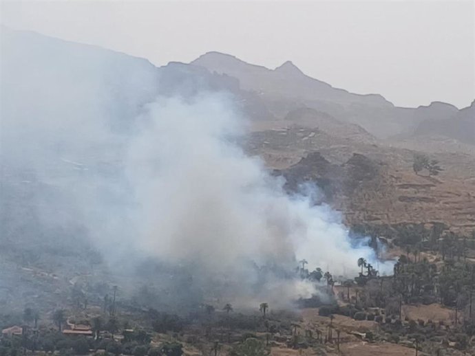 Incendio de El Ingenio de Santa Lucía de Tirajana, en Gran Canaria
