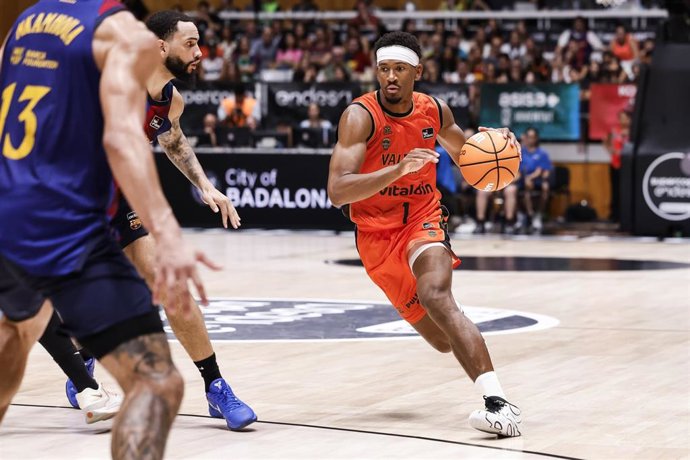 Kameron Taylor durante el Barça-Valencia Basket de la Supercopa Endesa 2026
