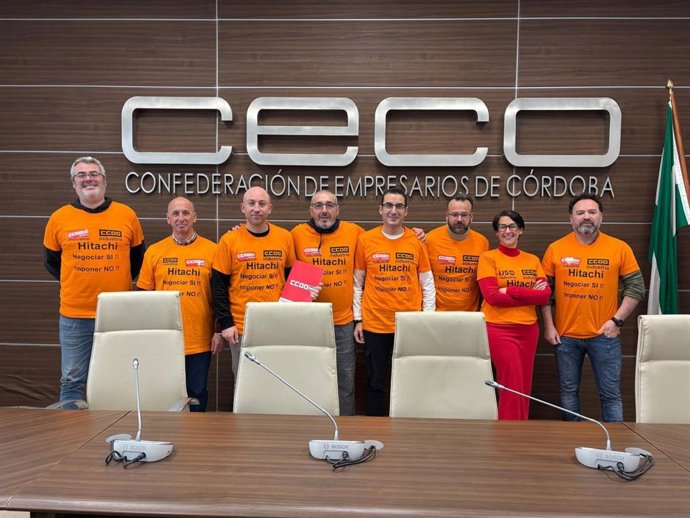 Negociadores de CCOO en el Convenio del Metal.