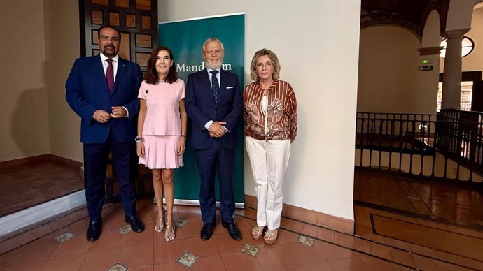 Rocío Blanco en la jornada 'Tecnología para más y mejor bienestar, seguridad y salud laboral', en Málaga.